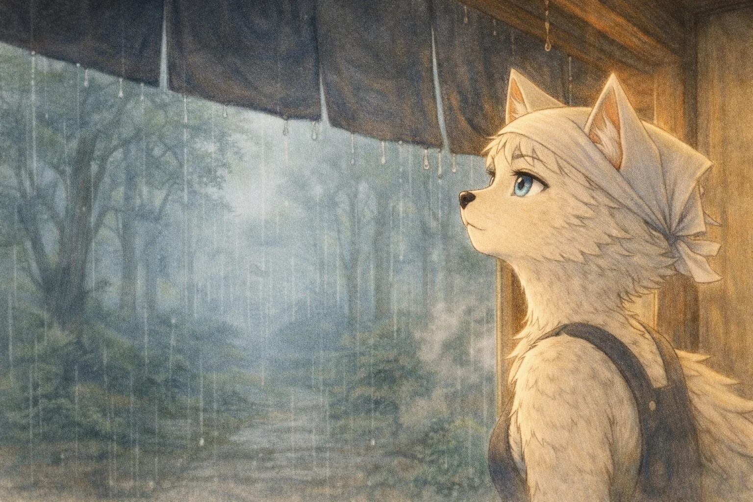 雨の店先 第