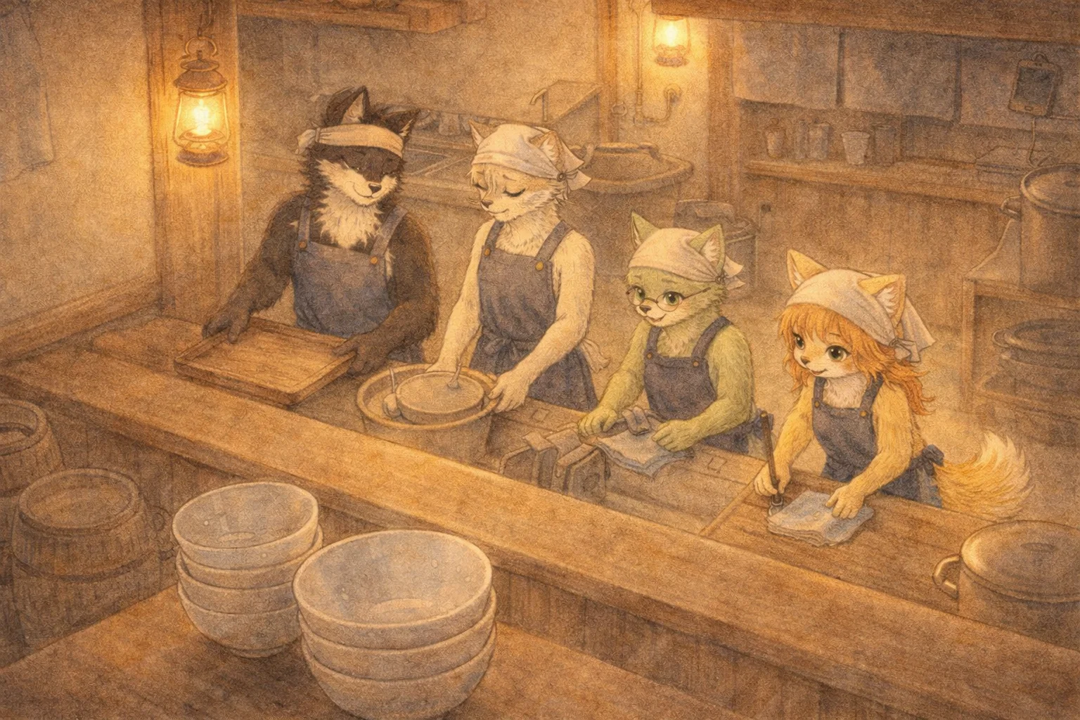 夜の片付け 第