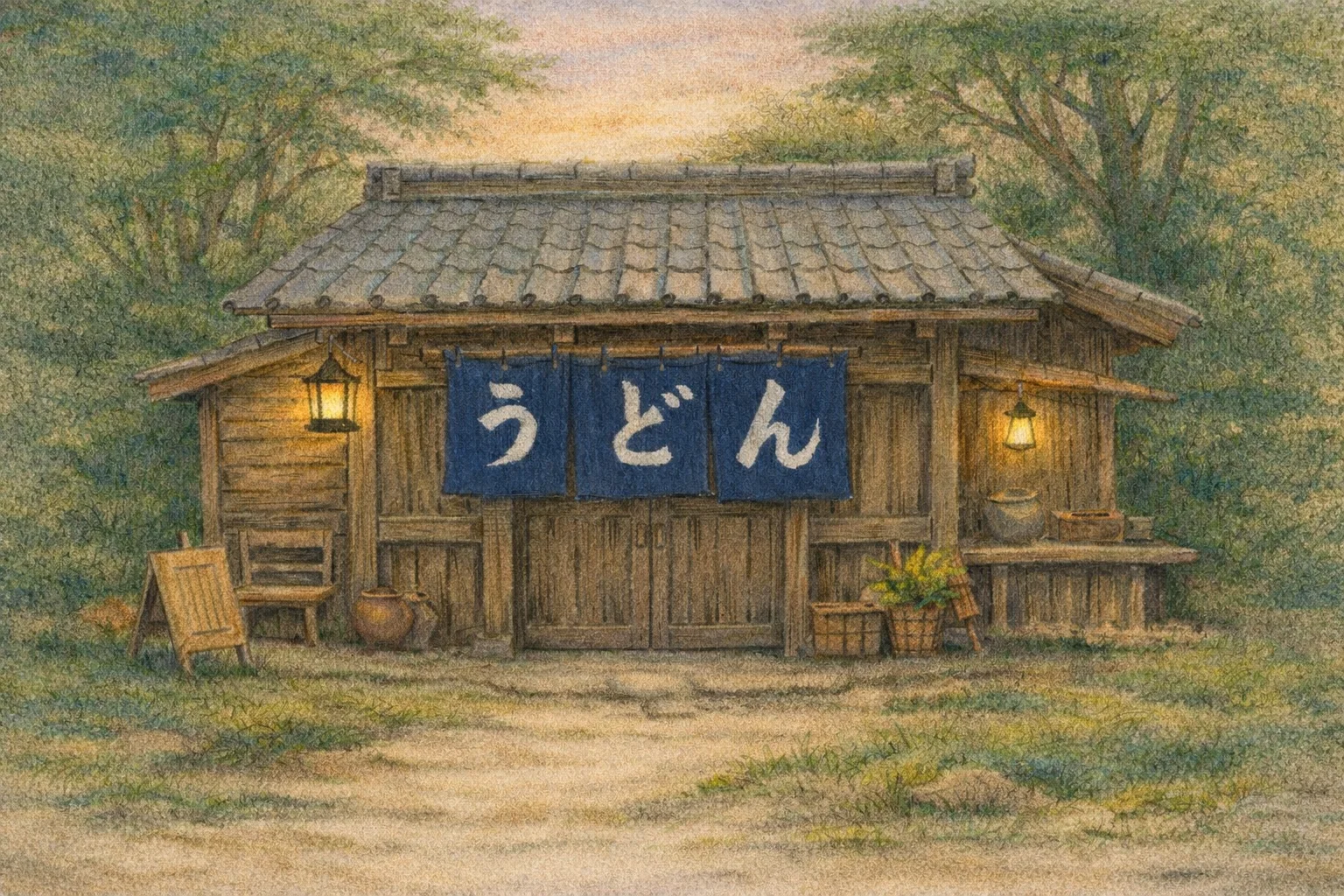 狐のうどん屋さんの世界